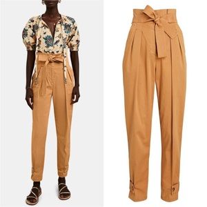 A.L.C. Karey Tie-Waist Pants in Brown Size 6